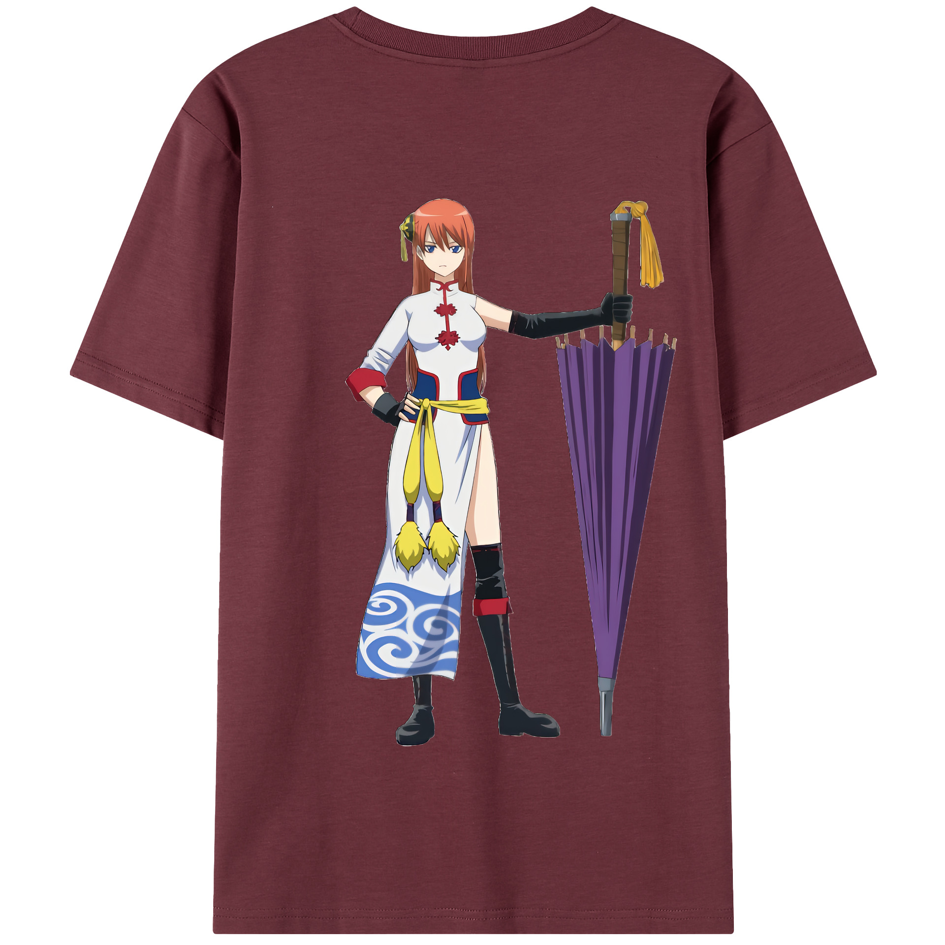 （画像用） ぎんたま 坂田銀時（さかたぎんとき） 神楽 志村新八（しむら しんぱち） GINTAMA Sakata Gintoki Kagura Shimura Shinpachi 綿100％半袖Tシャツ（背面プリント）